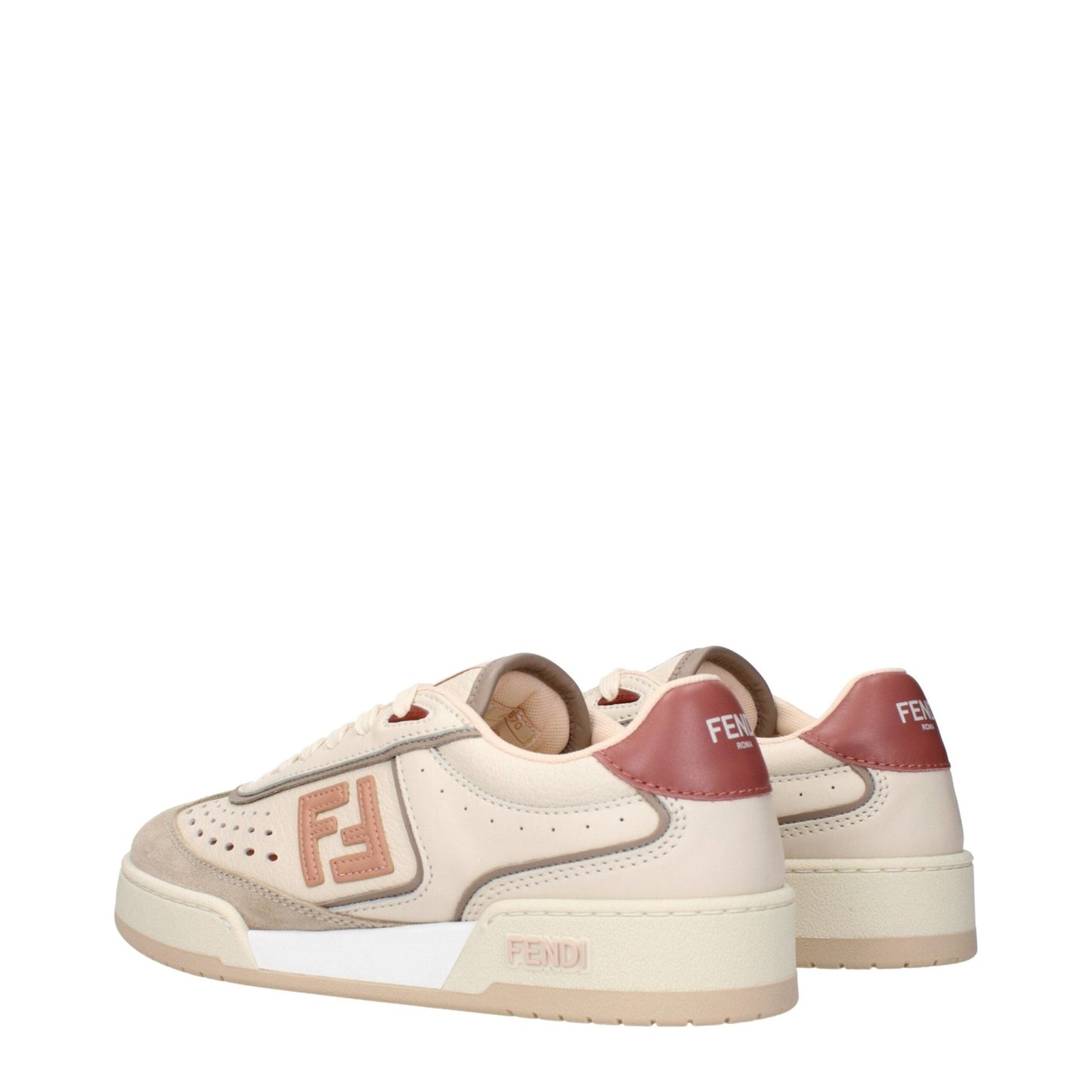 Fendi Beige Leather Low Tops – EU35.5/US5.5 par Fendi | Disponible sur Sandy Store ByNet