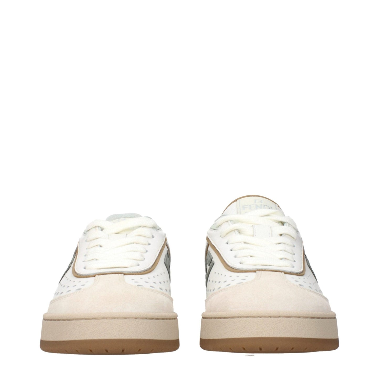 Fendi White Leather Low Tops – EU36.5/US6.5 par Fendi | Disponible sur Sandy Store ByNet