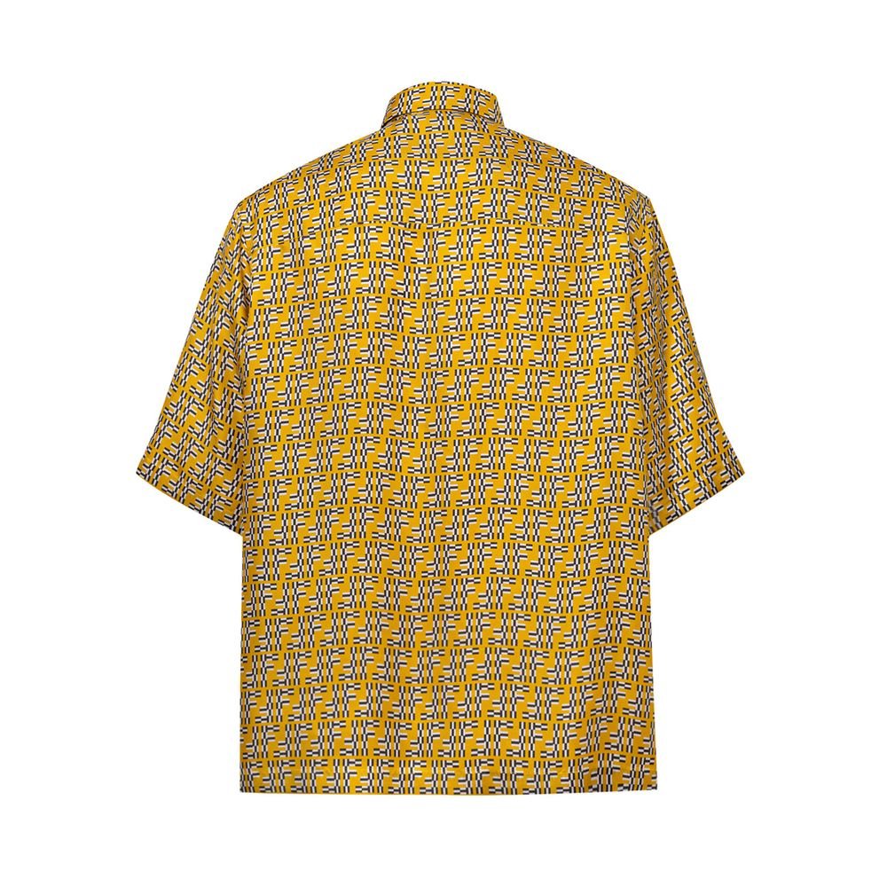 Fendi Yellow Silk Shirt - Sandy Store ByNet