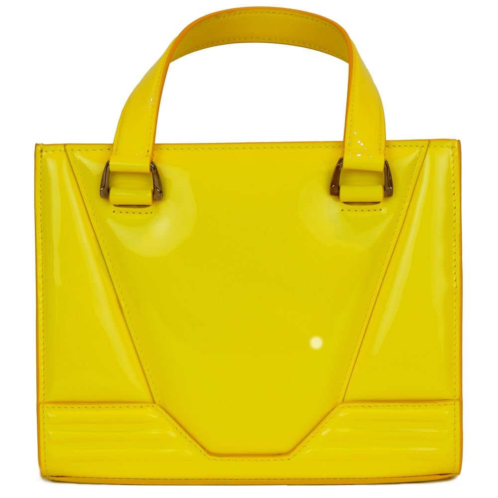 Ferrari Yellow Leather Handbag - Sandy Store ByNet