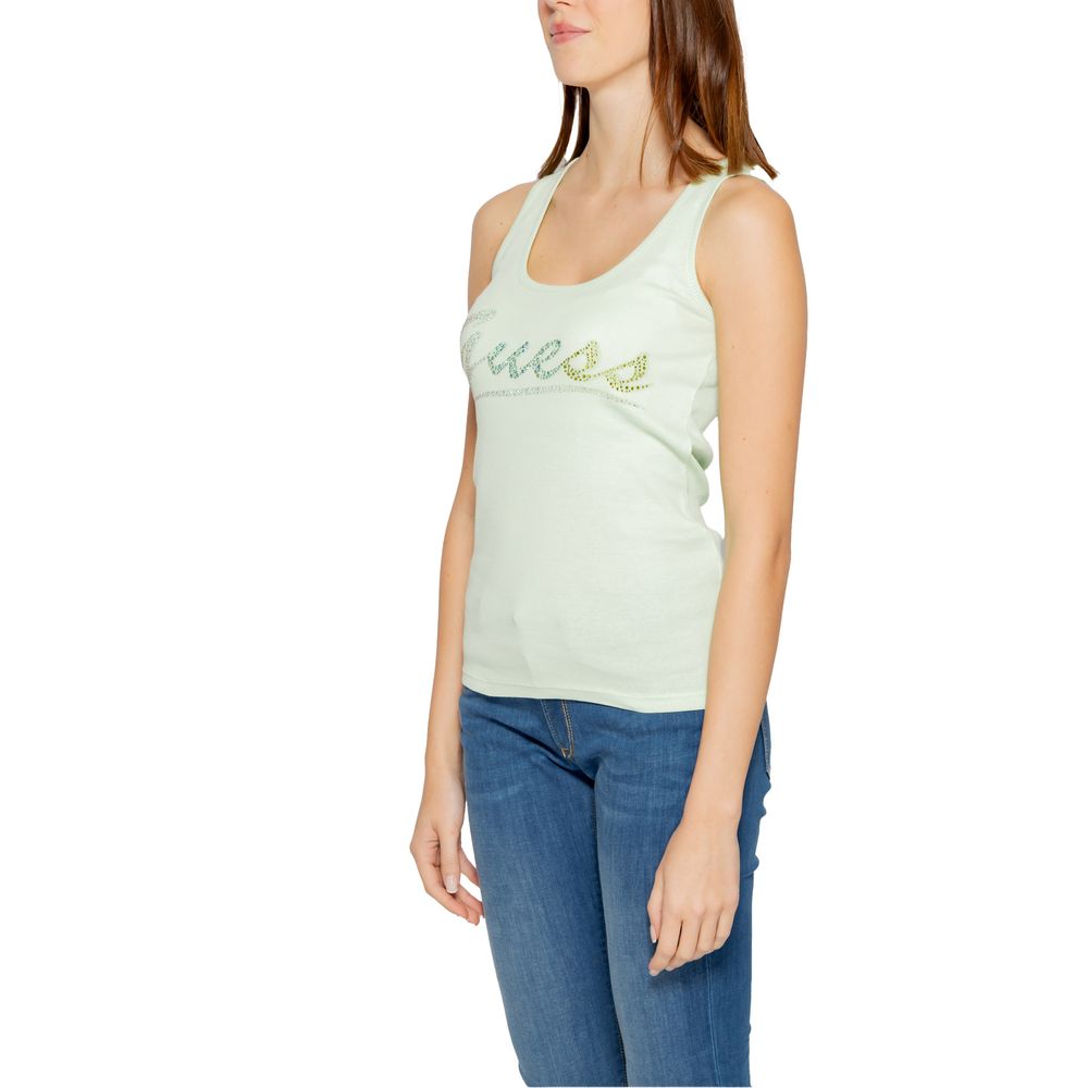 Guess Turquoise Cotton Tops & T-Shirt - Sandy Store ByNet