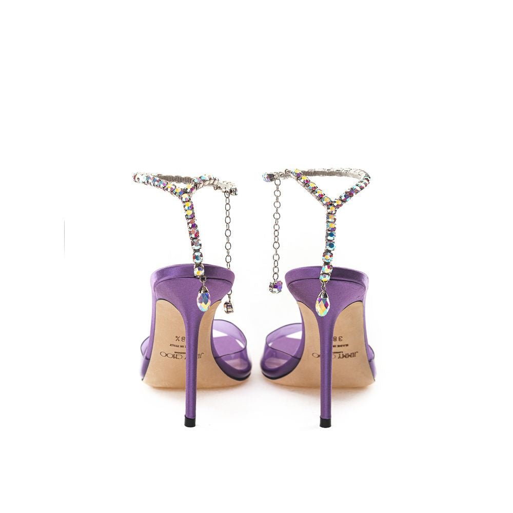 Jimmy Choo Purple Raso Sandal - Sandy Store ByNet