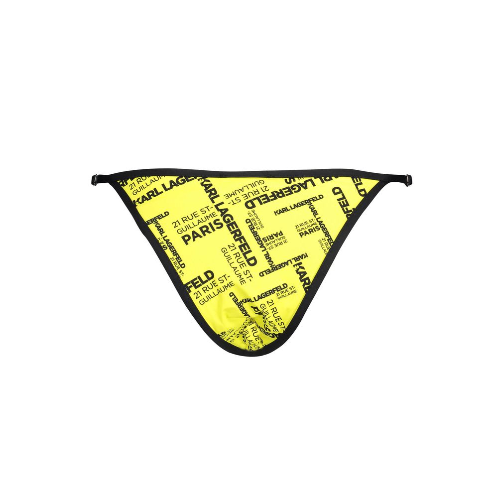 Karl Lagerfeld Yellow Elastane Swimwear – XS par Karl Lagerfeld | Disponible sur Sandy Store ByNet
