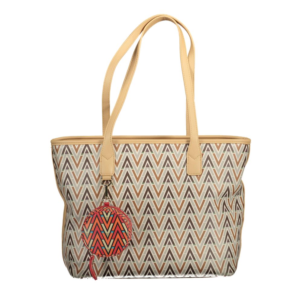 Mario Valentino Beige Polyethylene Handbag – par Mario Valentino | Disponible sur Sandy Store ByNet