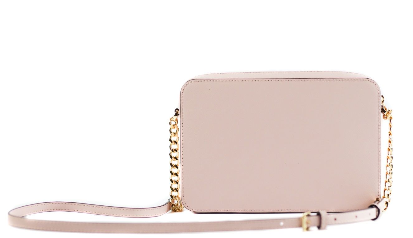 Michael Kors Jet Set Large East West Saffiano Leather Crossbody Bag Handbag (Powder Blush) - Sandy Store ByNet