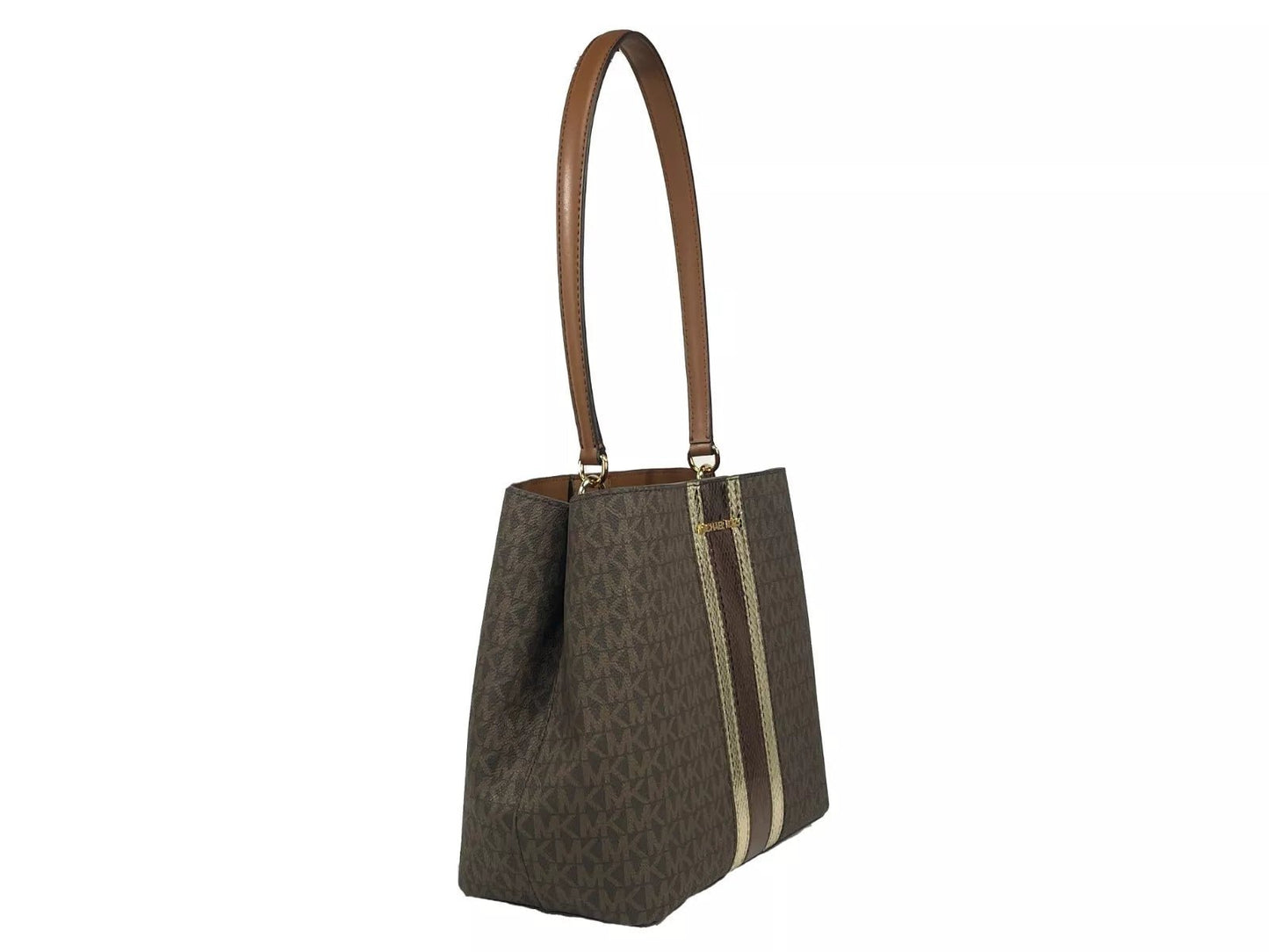 Michael Kors Medium Pratt Bucket Shoulder Bag Purse Brown - Sandy Store ByNet