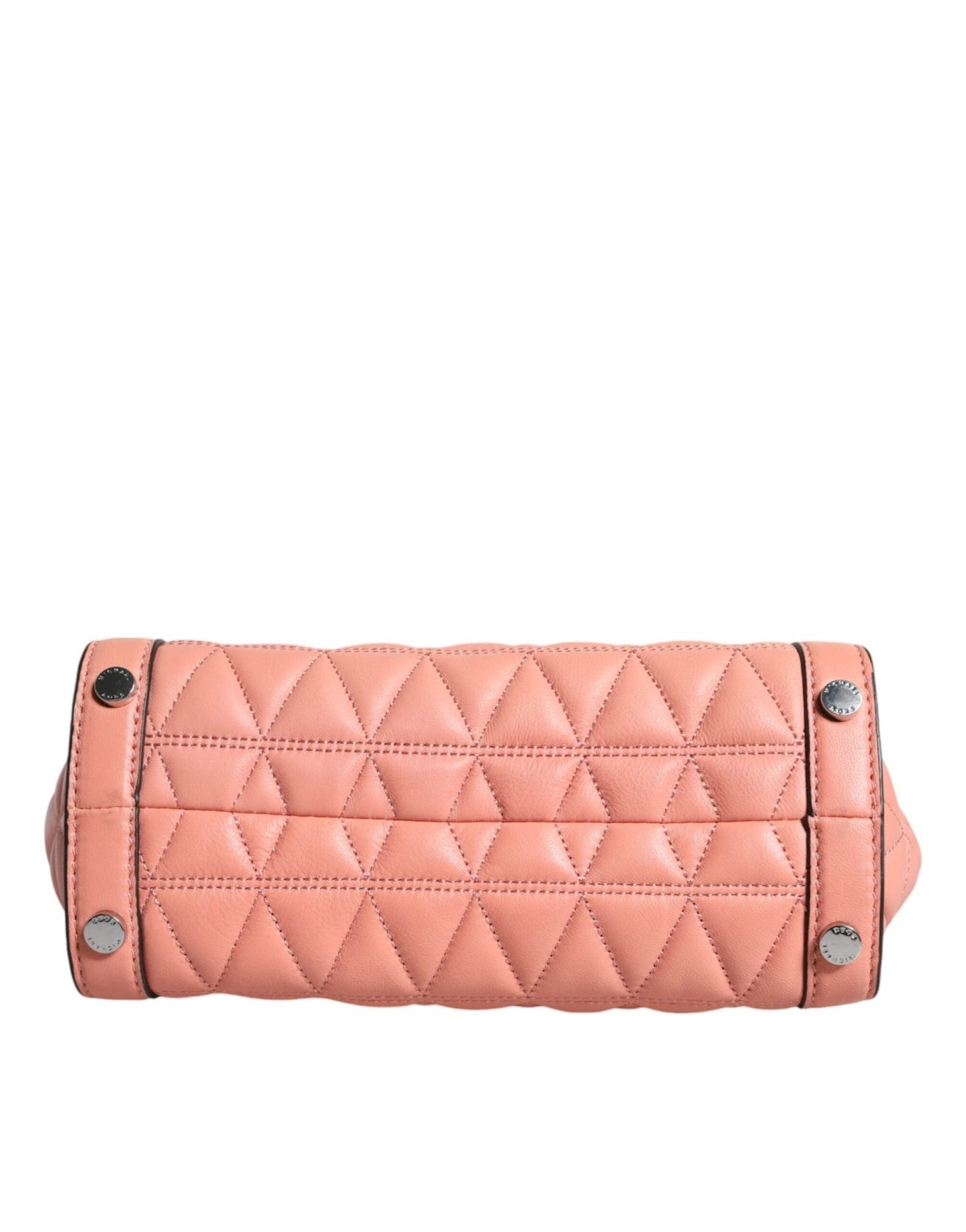Michael Kors Peach Quilted Leather Logo Crossbody VIVIANNE Messenger Bag - Sandy Store ByNet