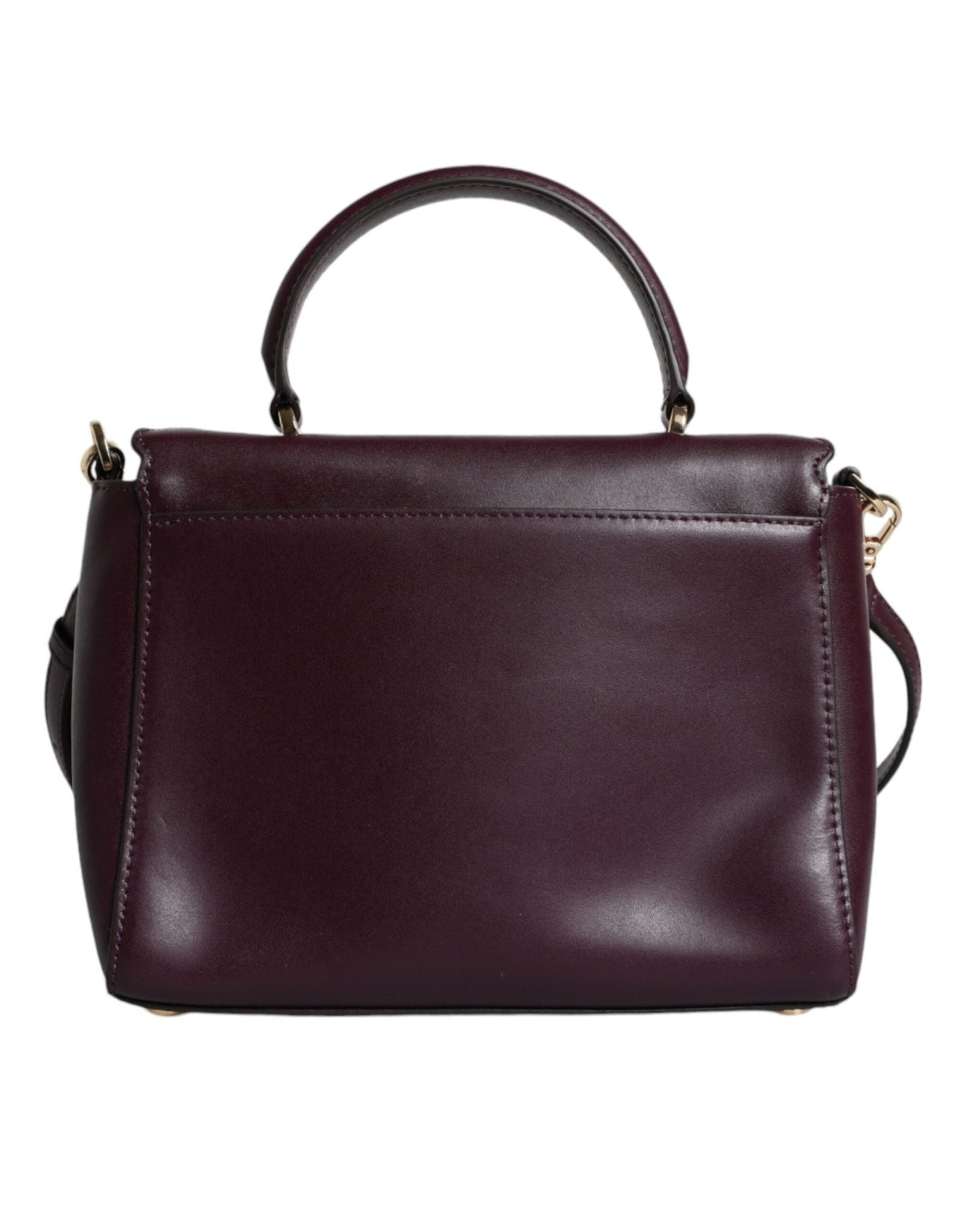 Michael Kors Purple Leather Logo Plaque Crossbody MINDY Satchel Bag - Sandy Store ByNet