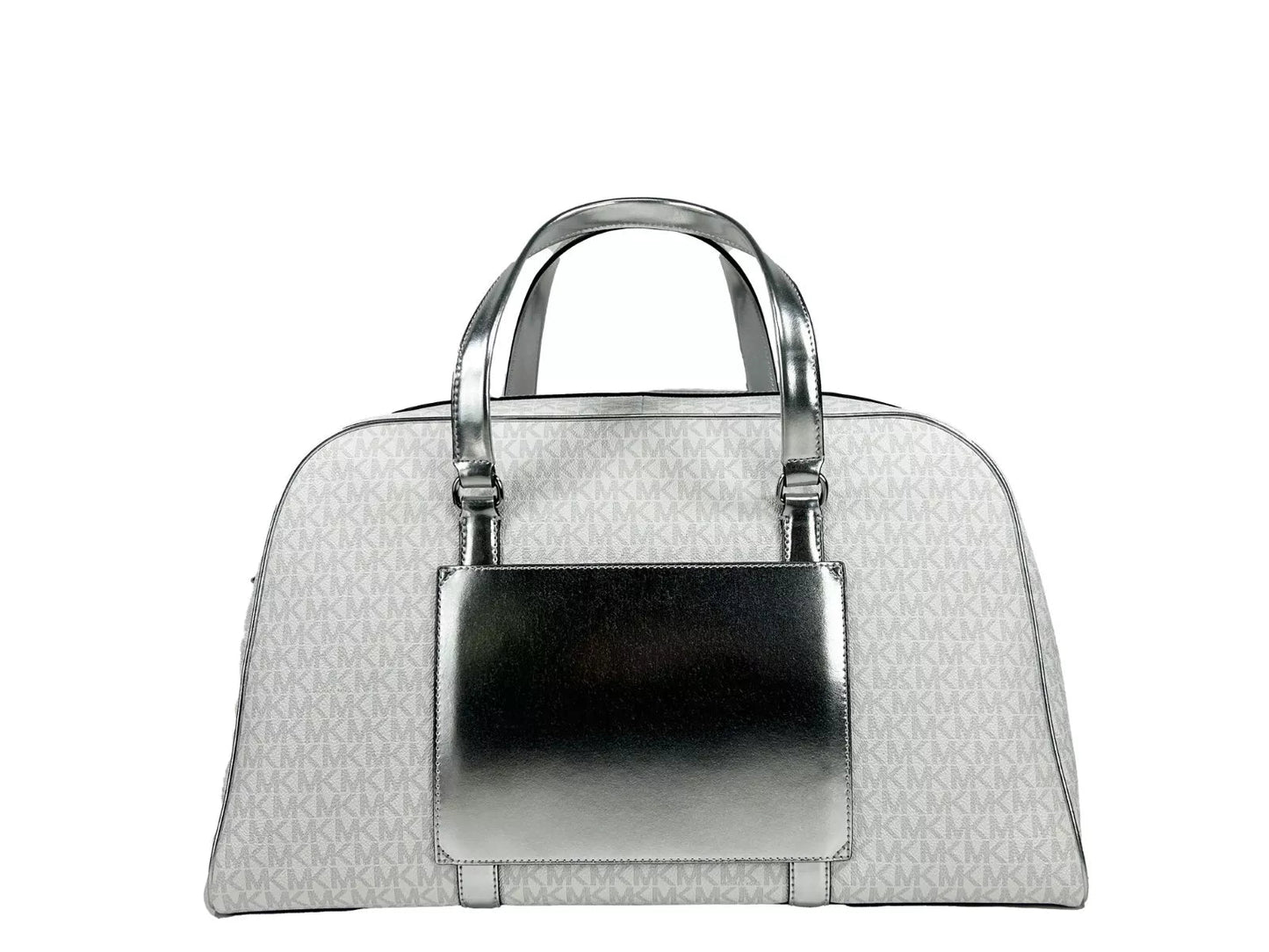 Michael Kors Travel Extra Large PVC Top Zip Weekender Luggage Bag Optic White - Sandy Store ByNet