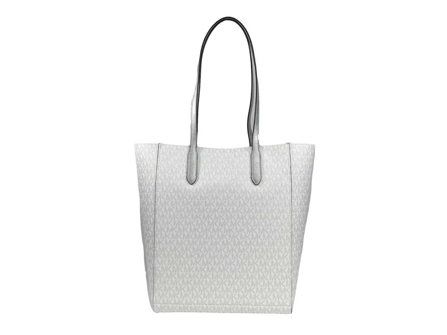 Michael Kors Vincent With Card Case Large Tote Purse Bag Silver - Sandy Store ByNet