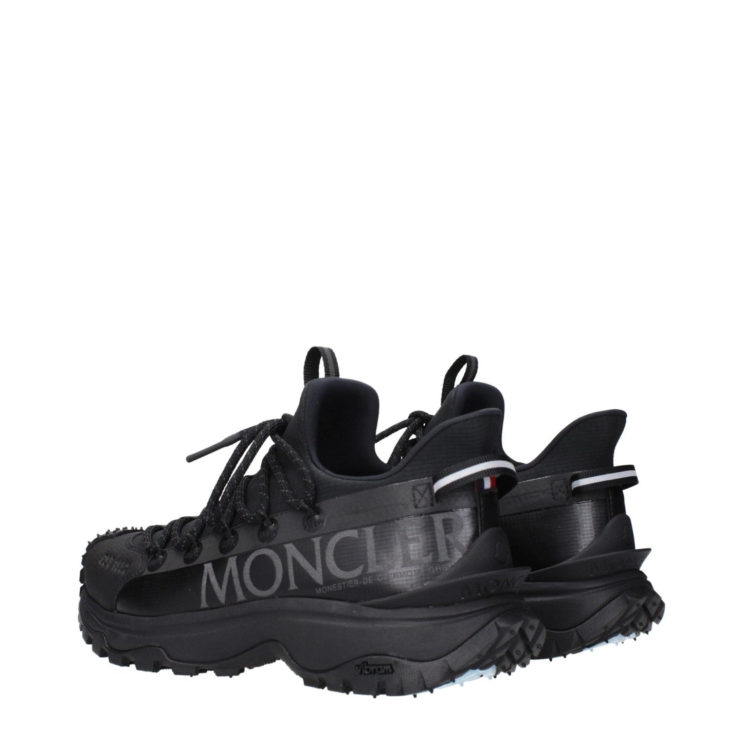 Moncler Black Fabric Athletic Sneakers – EU40/US7 par Moncler | Disponible sur Sandy Store ByNet