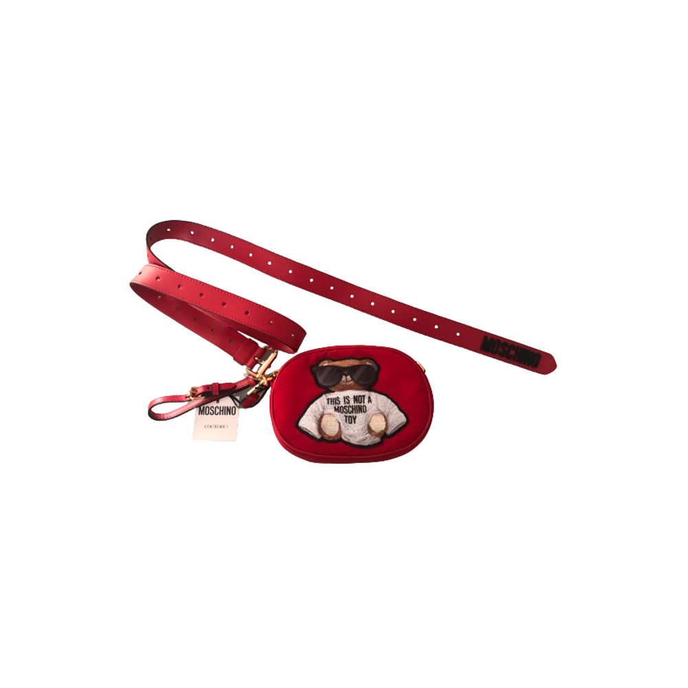 Moschino Couture Chic Embroidered Nylon Belt Bag in Pink - Sandy Store ByNet