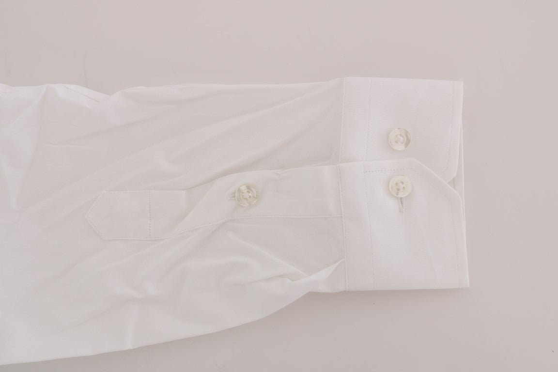 Moschino Elegant White Slim - Fit Cotton Shirt - Sandy Store ByNet
