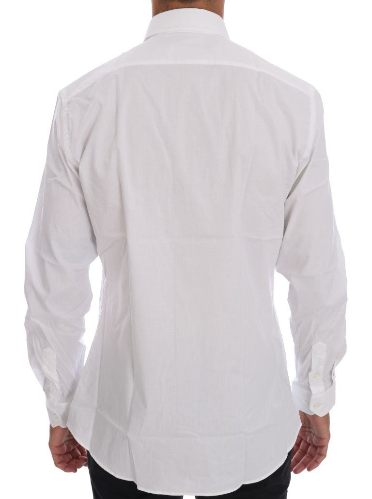 Moschino Elegant White Slim - Fit Cotton Shirt - Sandy Store ByNet