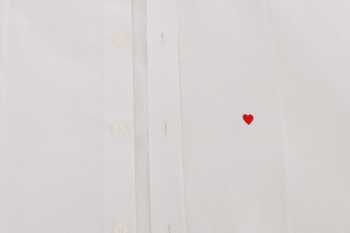 Moschino Elegant White Slim - Fit Cotton Shirt - Sandy Store ByNet