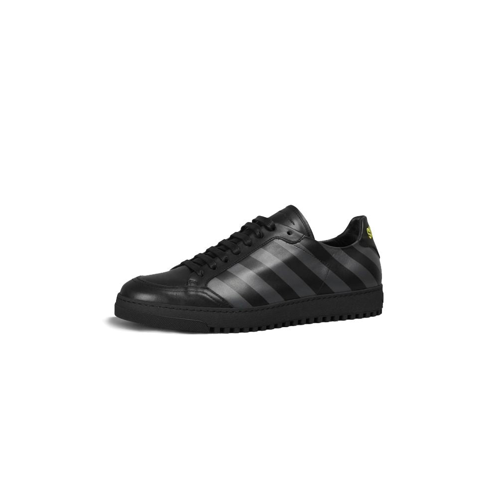 Off - White Black Calfskin Women Sneaker - Sandy Store ByNet