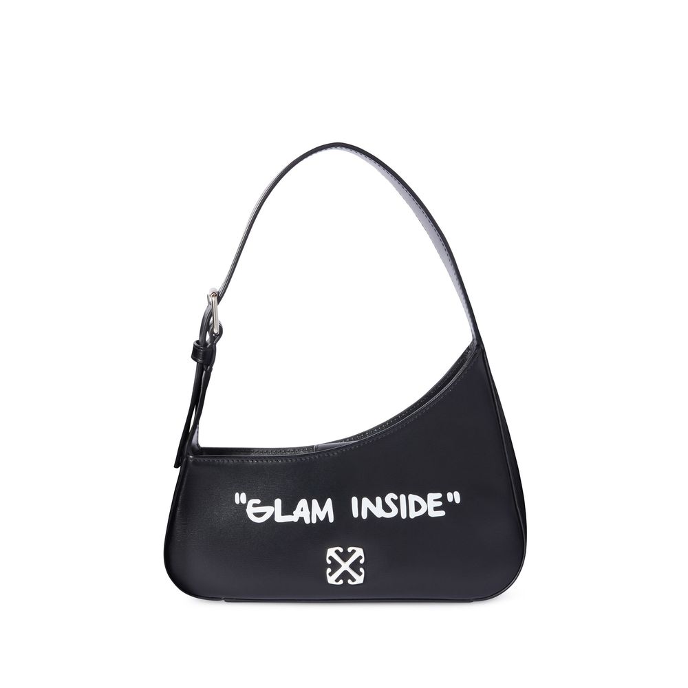 Off - White Black Leather Crossbody Bag - Sandy Store ByNet