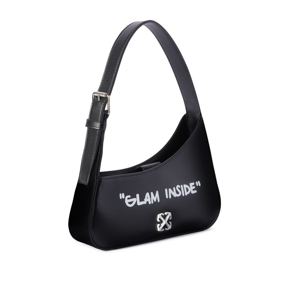 Off - White Black Leather Crossbody Bag - Sandy Store ByNet