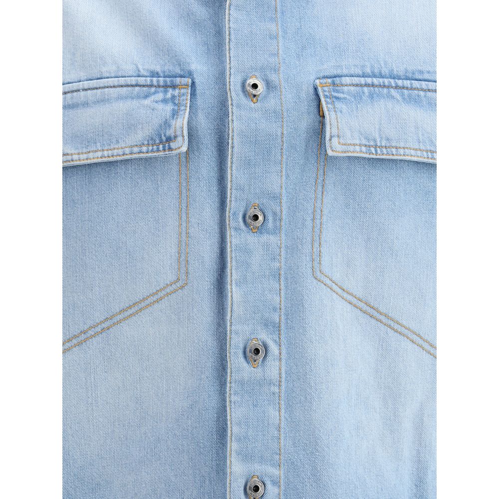 Off - White Fresco denim Shirt - Sandy Store ByNet