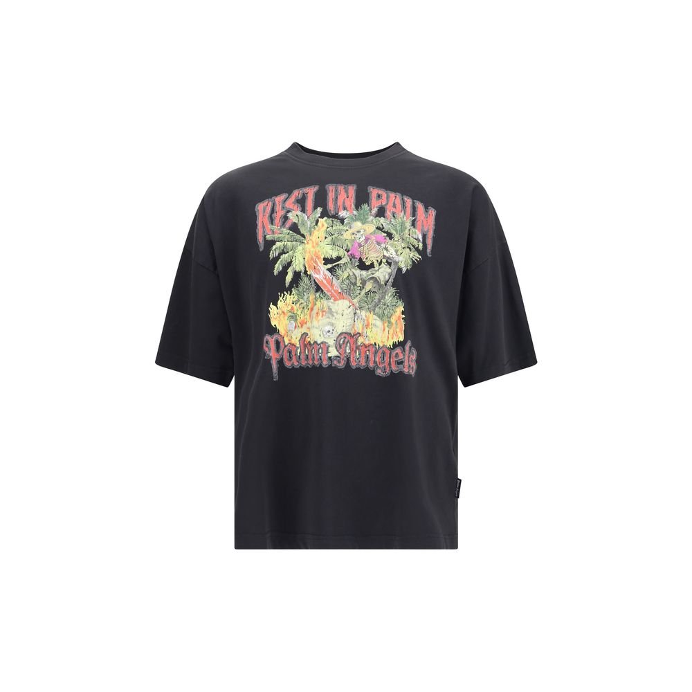 Palm Angels Rest in Palm Cotton T-Shirt – L par Palm Angels | Disponible sur Sandy Store ByNet