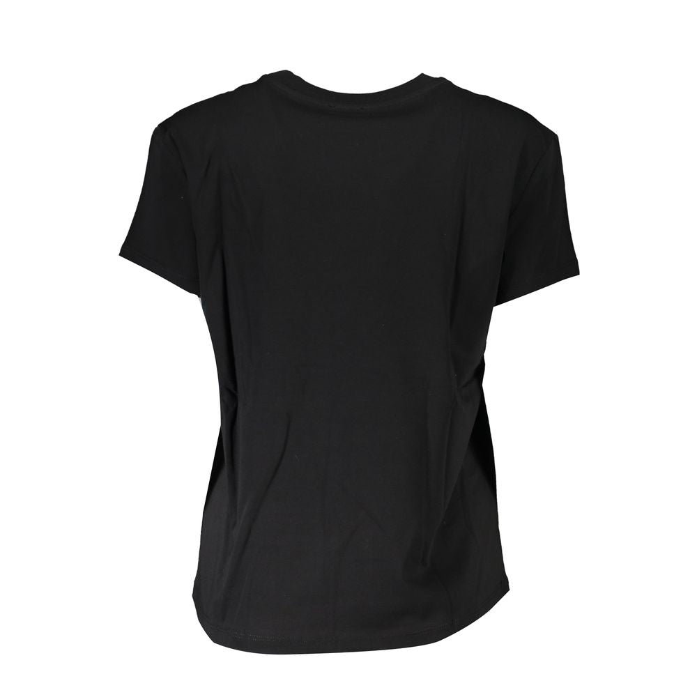 Patrizia Pepe Black Cotton Tops & T-Shirt - Sandy Store ByNet