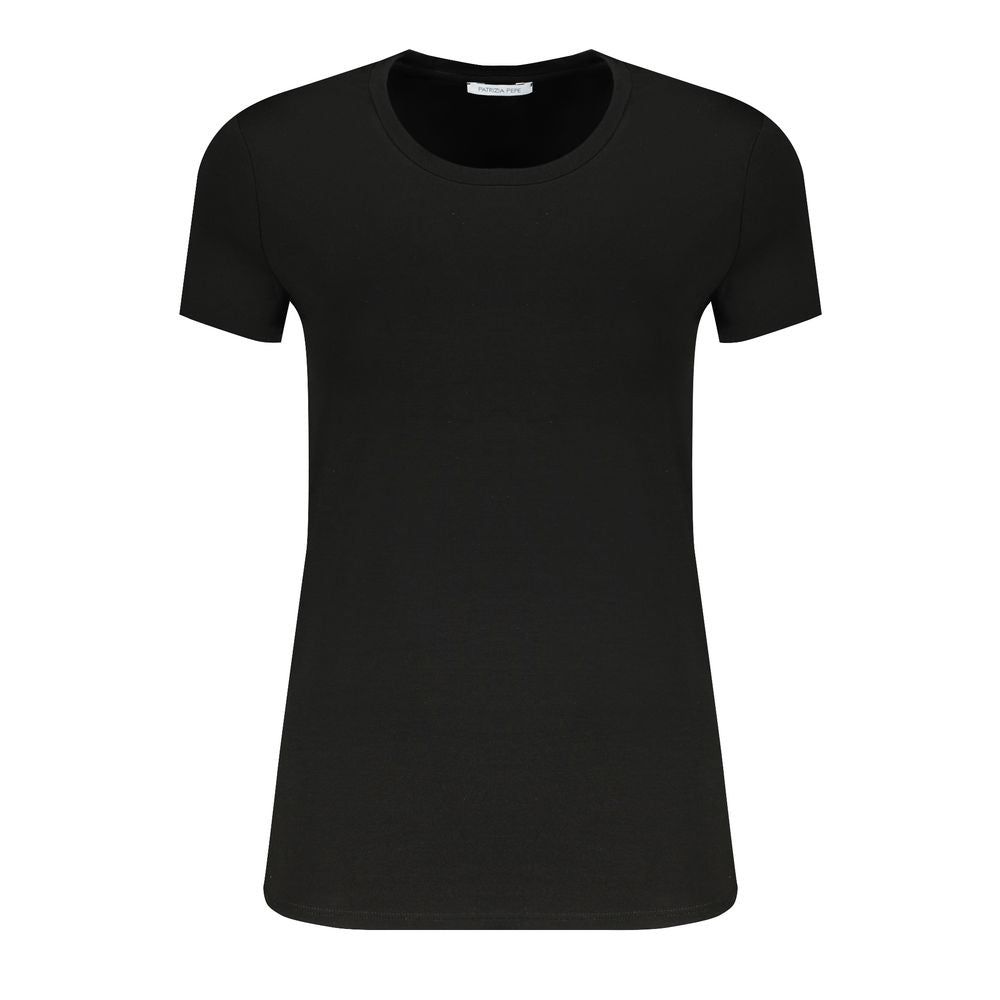 Patrizia Pepe Black Elastane Tops & T-Shirt - Sandy Store ByNet