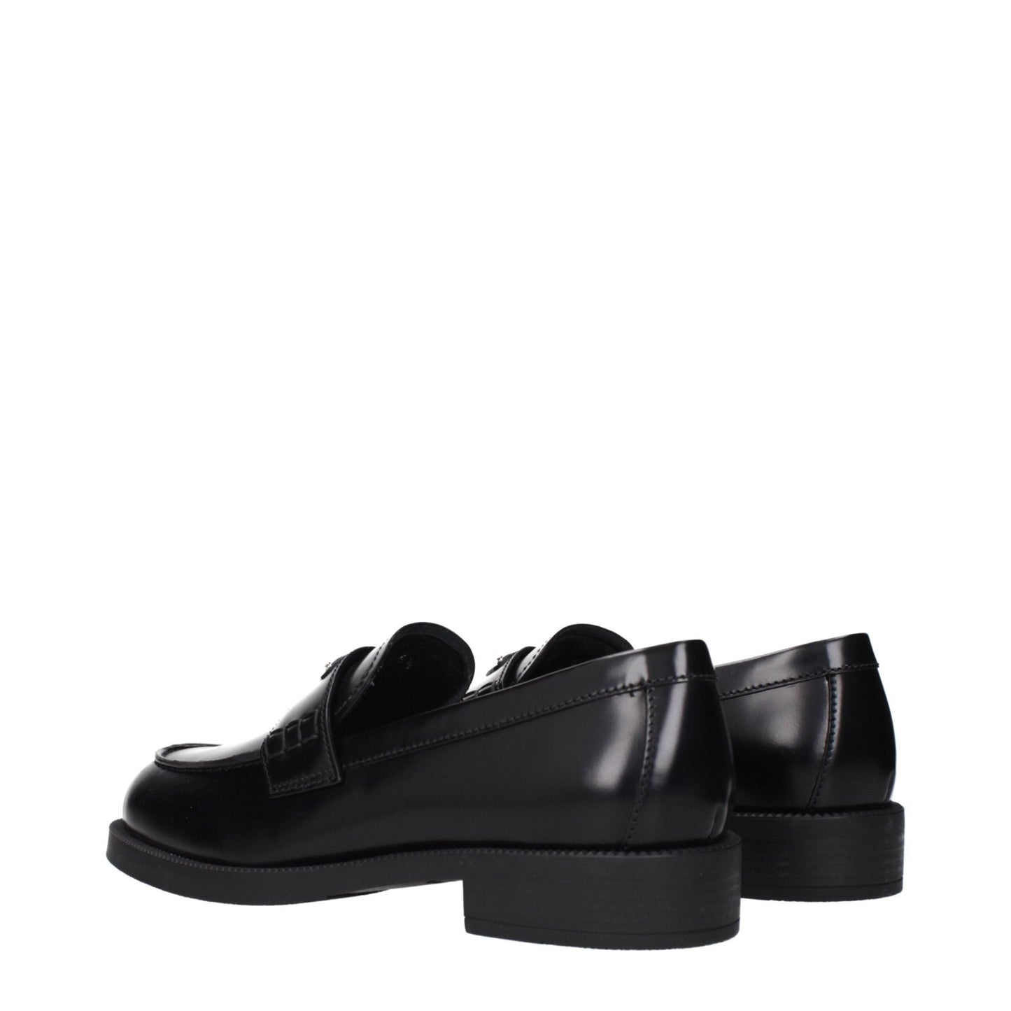 Prada Black Leather Slip - On Loafers – EU36.5/US6.5 par Prada | Disponible sur Sandy Store ByNet