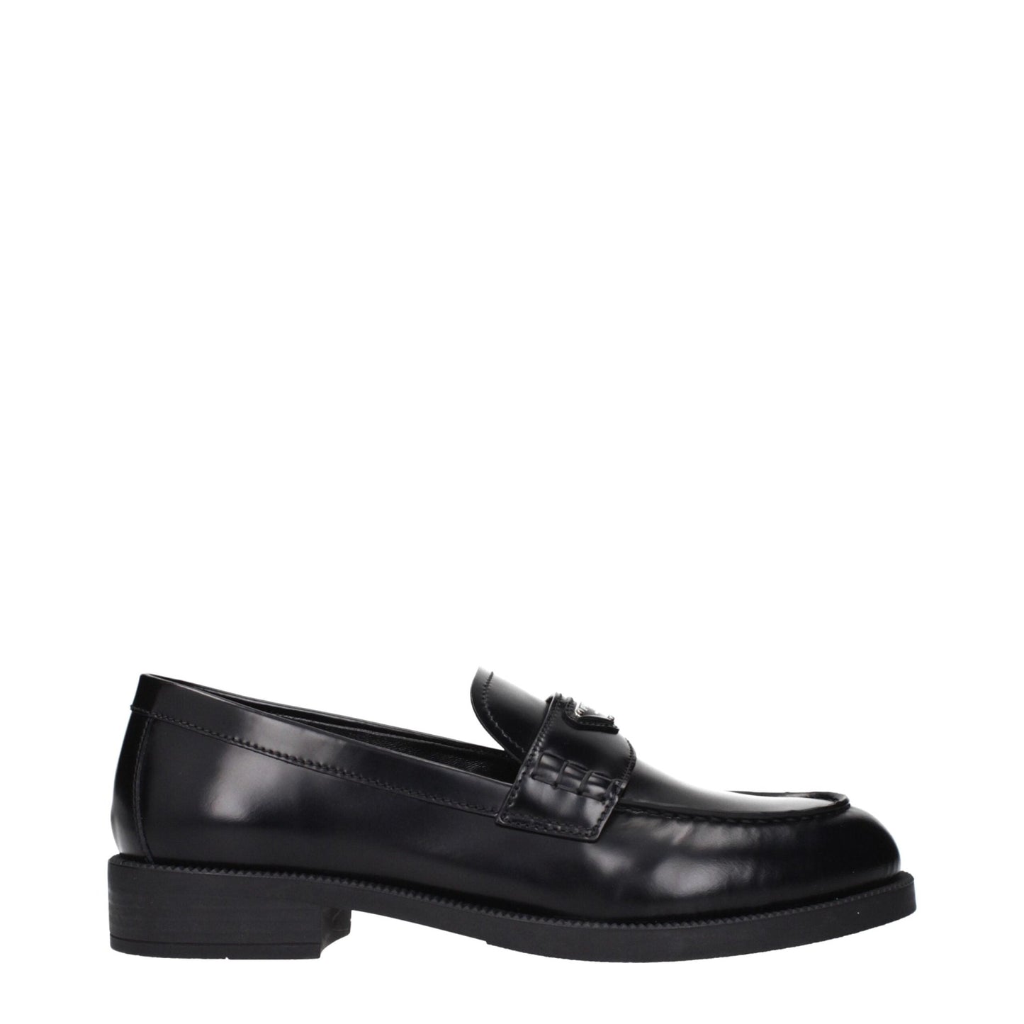 Prada Black Leather Slip - On Loafers – EU36.5/US6.5 par Prada | Disponible sur Sandy Store ByNet