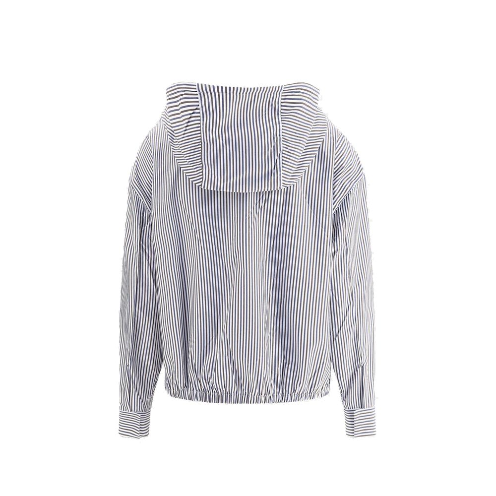 Prada Striped hooded Jacket – 42 par Prada | Disponible sur Sandy Store ByNet