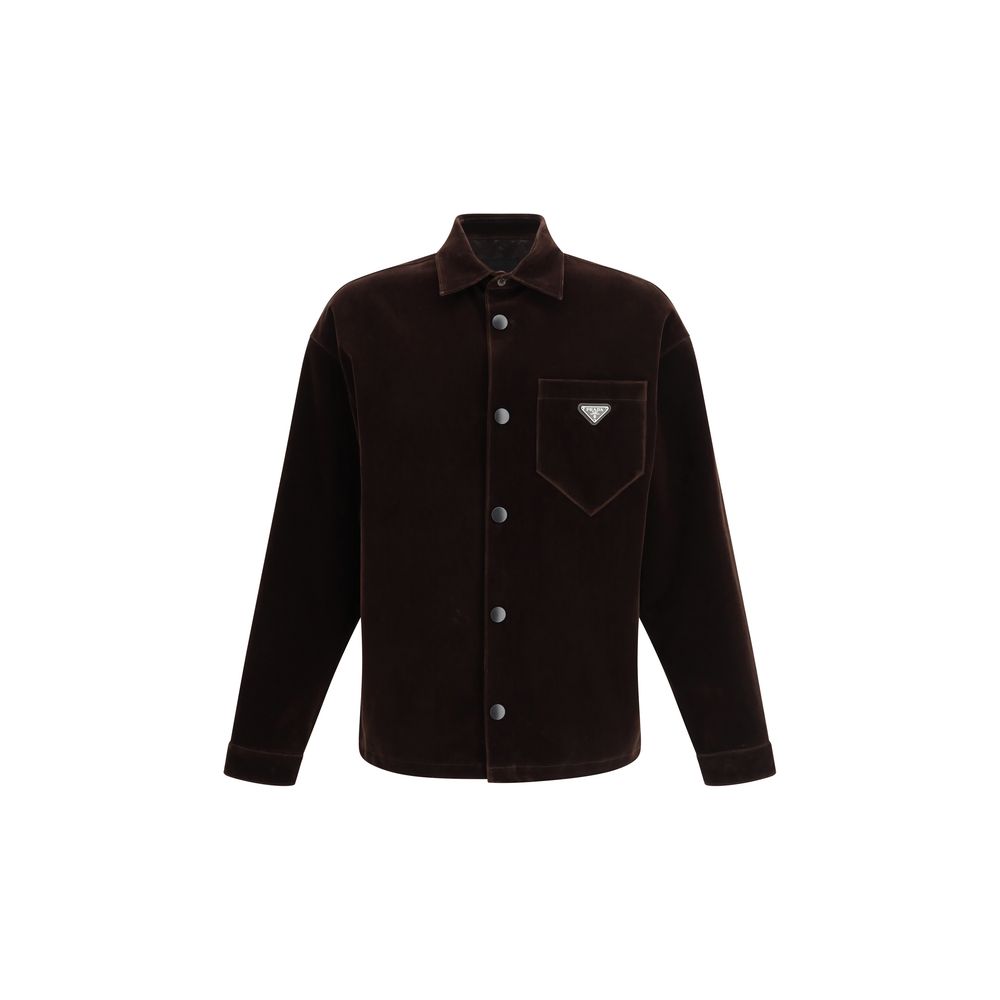 Prada Velvet Shirt Jacket - Sandy Store ByNet
