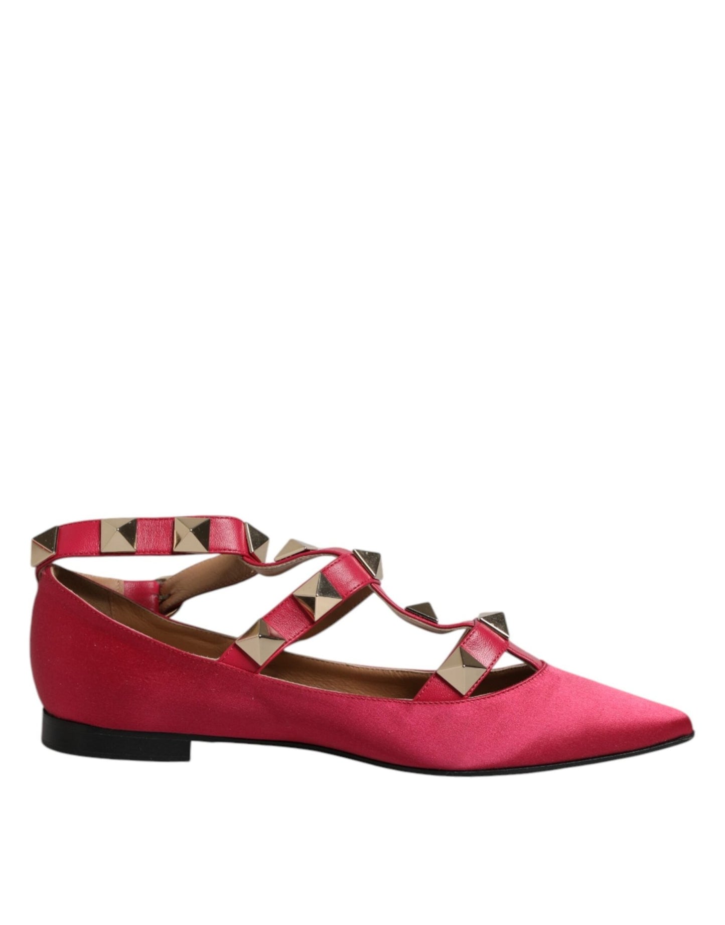 Prosperine Red Gold Studded Pointed Toe Ballet Flats Shoes – EU39/US8.5 par Prosperine | Disponible sur Sandy Store ByNet