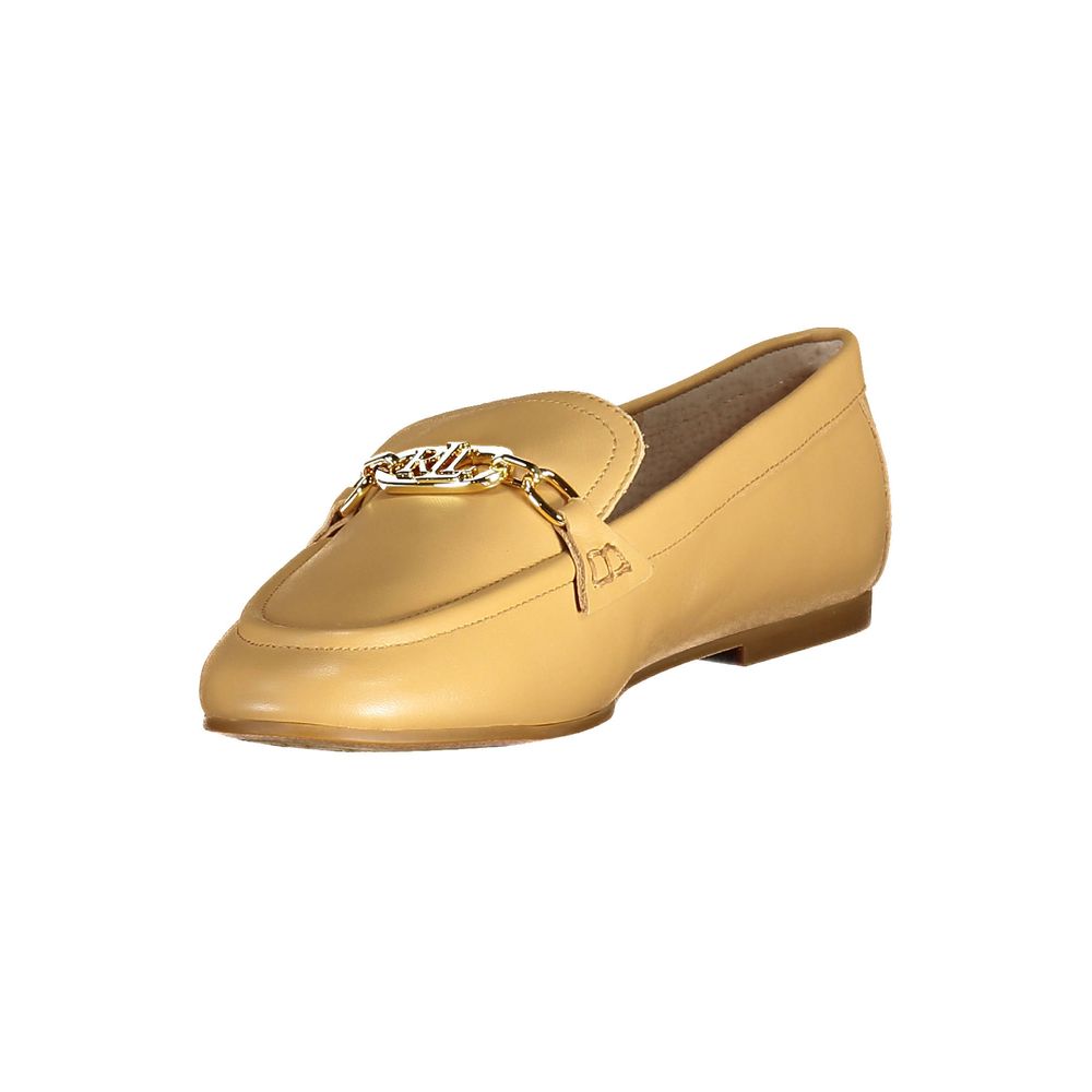 Ralph Lauren Beige Leather Flat Shoe - Sandy Store ByNet