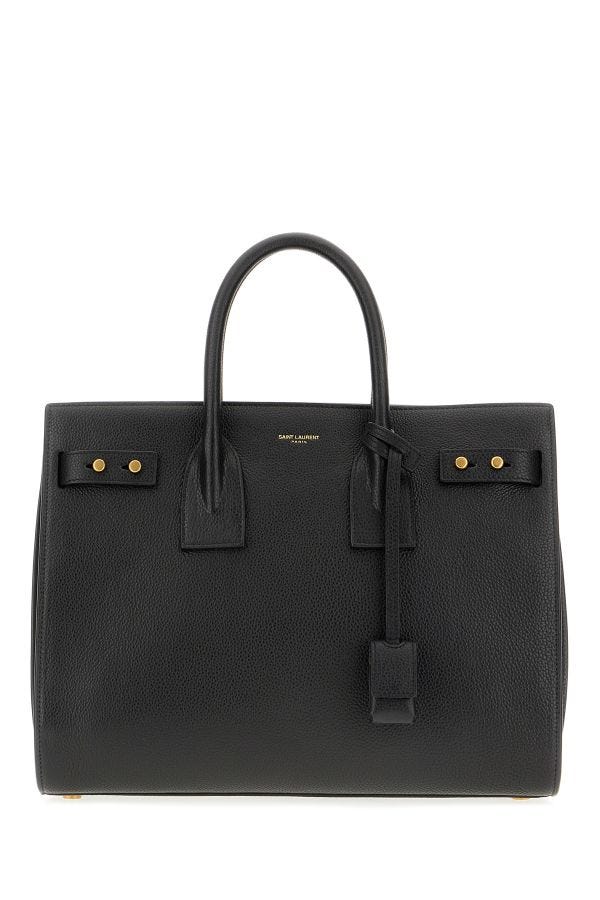 Saint Laurent Black Calf Leather Sac De Jour Handbag - Sandy Store ByNet