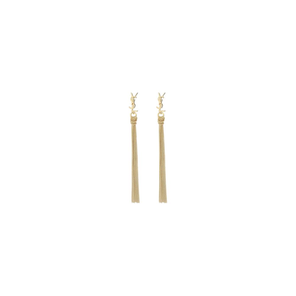 Saint Laurent Bo Pompons Chaines Brass Metal – One Size par Saint Laurent | Disponible sur Sandy Store ByNet