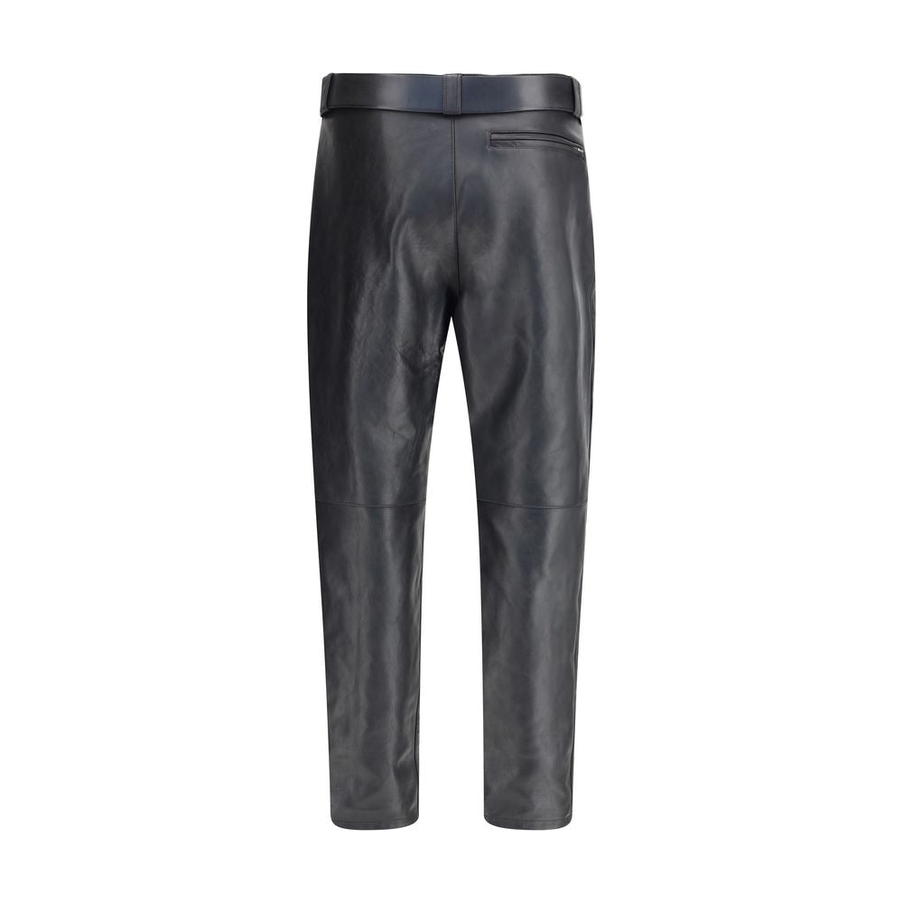 Saint Laurent Hammered leather belted Pants – IT48 | M par Saint Laurent | Disponible sur Sandy Store ByNet