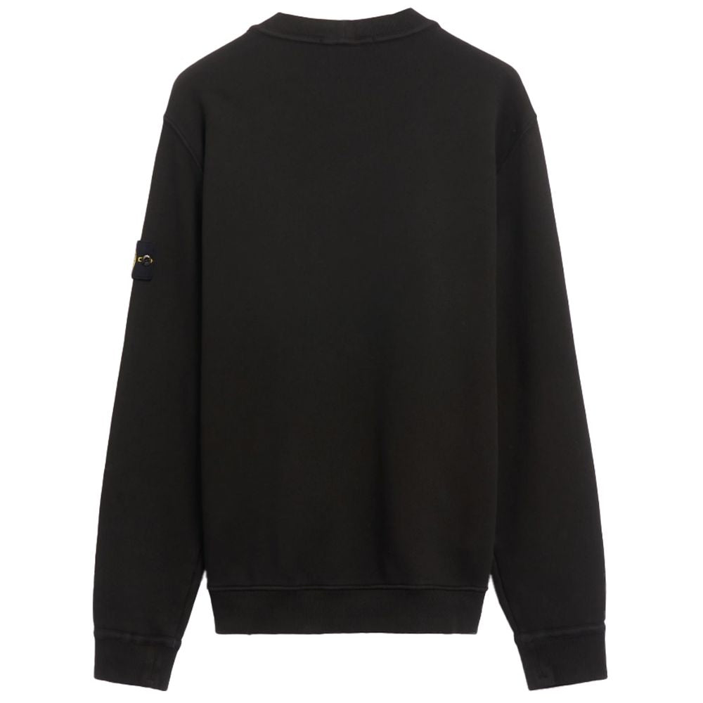 Stone Island Black Cotton Sweater - Sandy Store ByNet