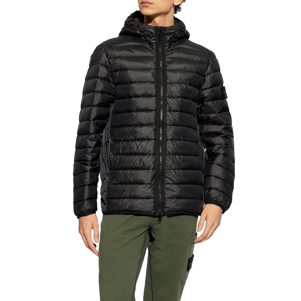 Stone Island Black Nylon Jacket - Sandy Store ByNet