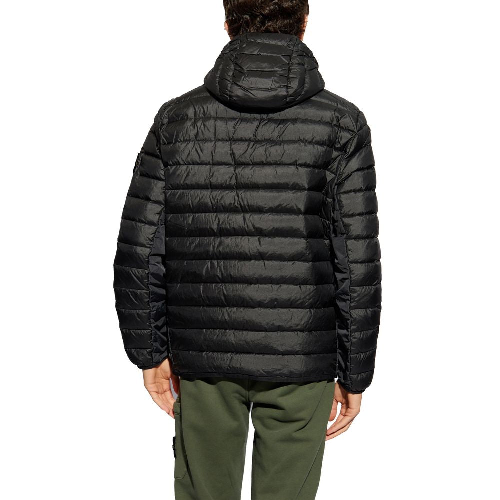 Stone Island Black Nylon Jacket - Sandy Store ByNet