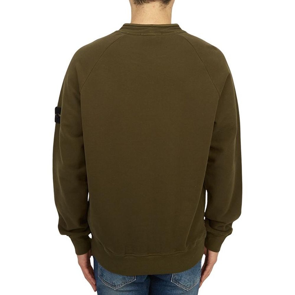 Stone Island Green Cotton Sweater - Sandy Store ByNet