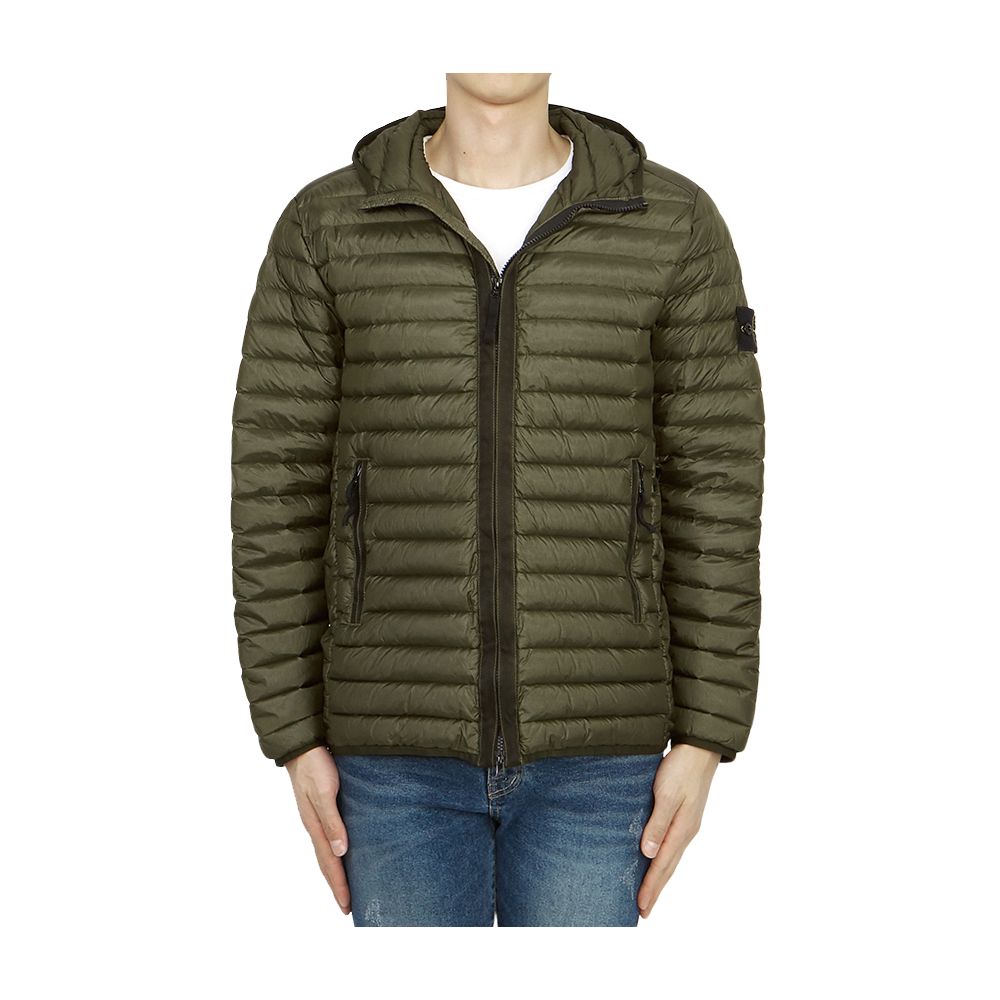 Stone Island Green Nylon Jacket - Sandy Store ByNet
