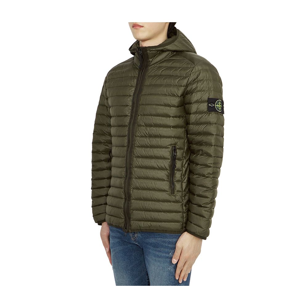 Stone Island Green Nylon Jacket - Sandy Store ByNet