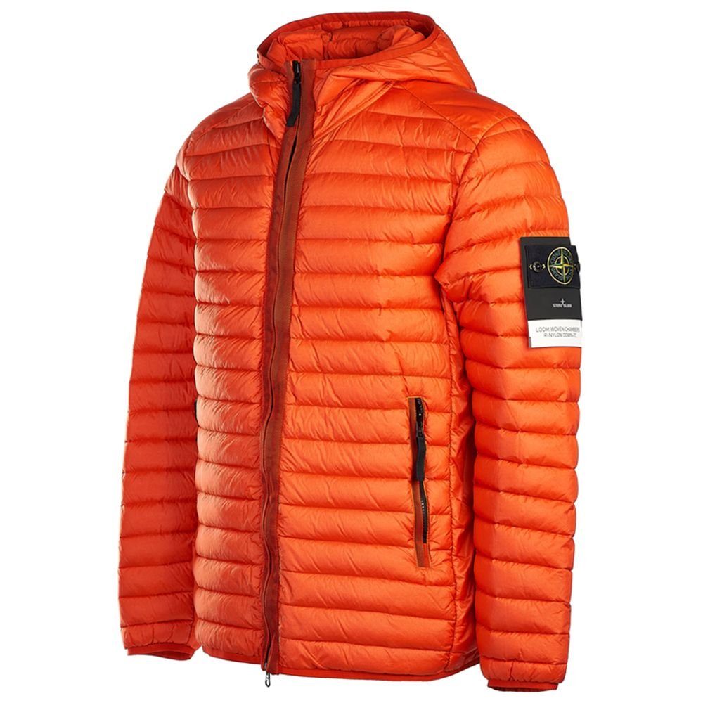 Stone Island Orange Nylon Jacket - Sandy Store ByNet