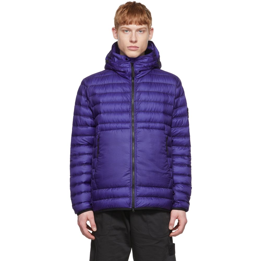 Stone Island Purple Nylon Jacket - Sandy Store ByNet