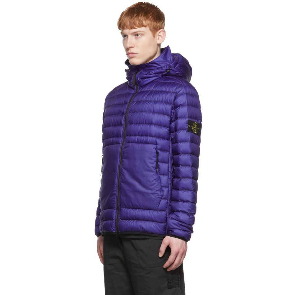Stone Island Purple Nylon Jacket - Sandy Store ByNet
