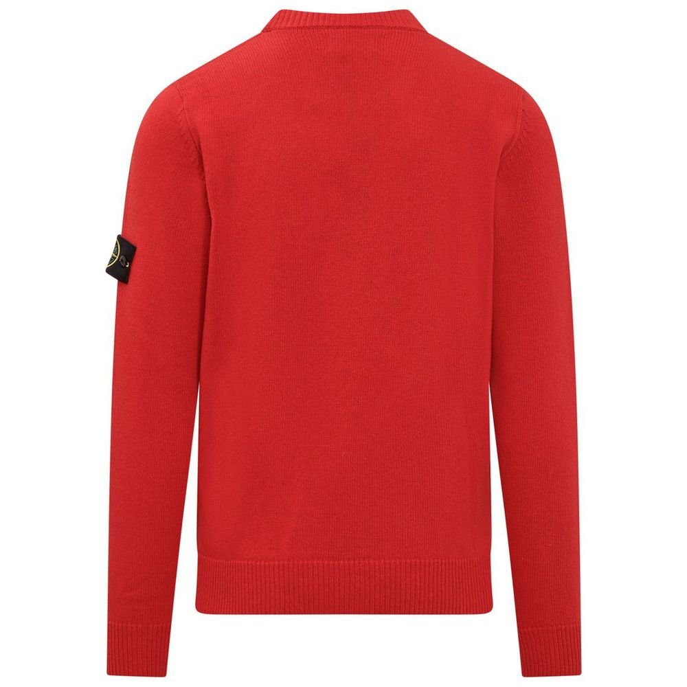 Stone Island Red Wool Sweater - Sandy Store ByNet