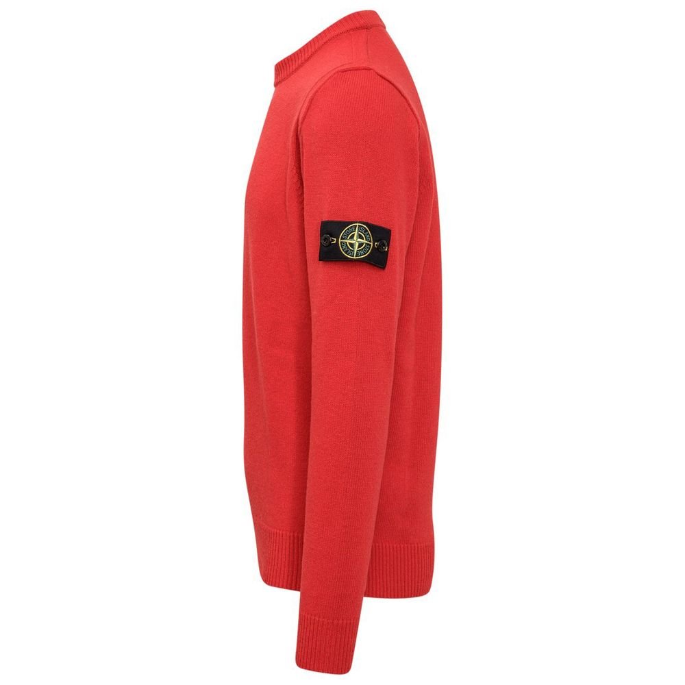 Stone Island Red Wool Sweater - Sandy Store ByNet