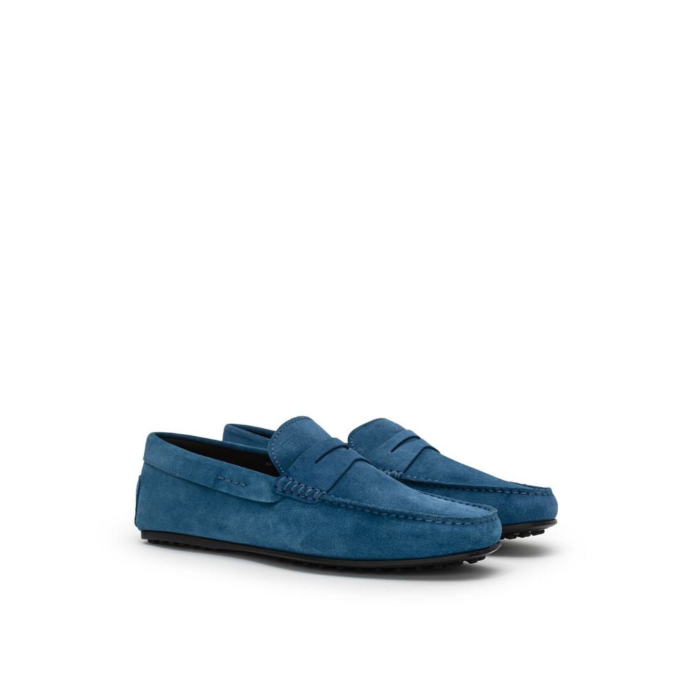Tod's Blue Suede Leather Loafer - Sandy Store ByNet
