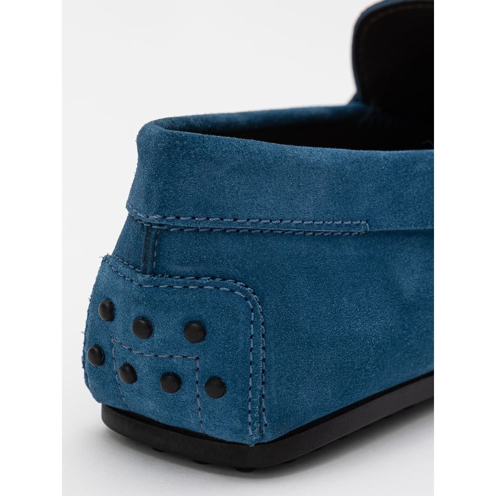 Tod's Blue Suede Leather Loafer - Sandy Store ByNet