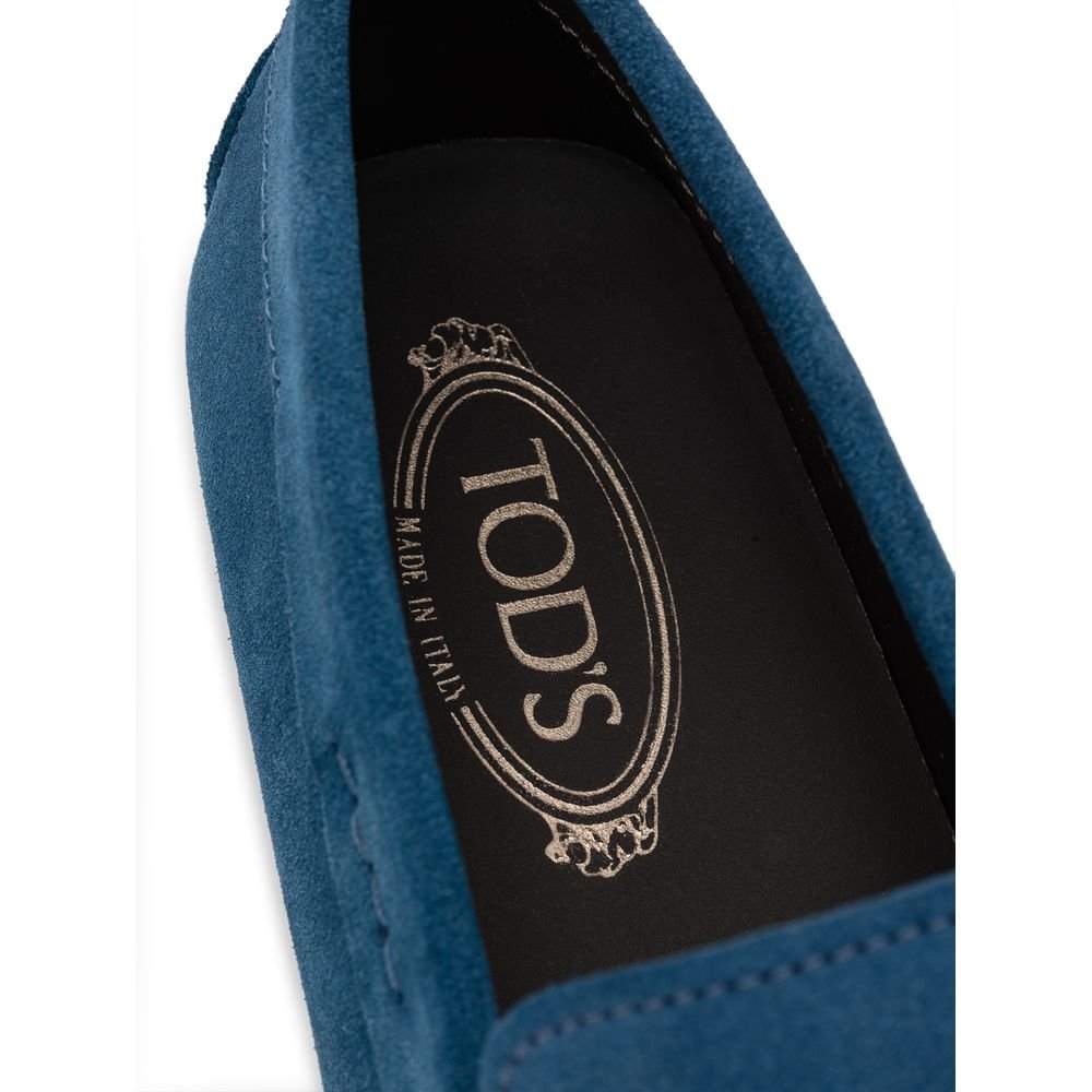 Tod's Blue Suede Leather Loafer - Sandy Store ByNet
