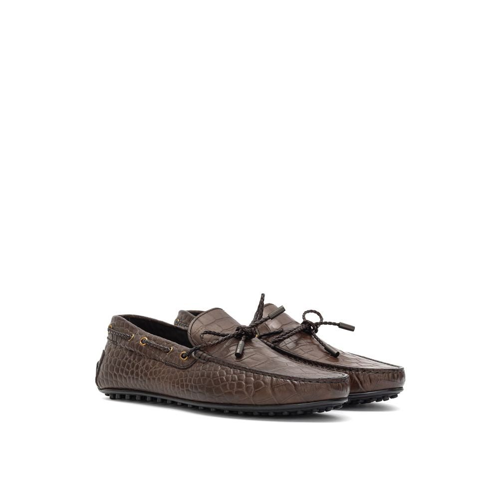 Tod's Brown Leather Loafer - Sandy Store ByNet